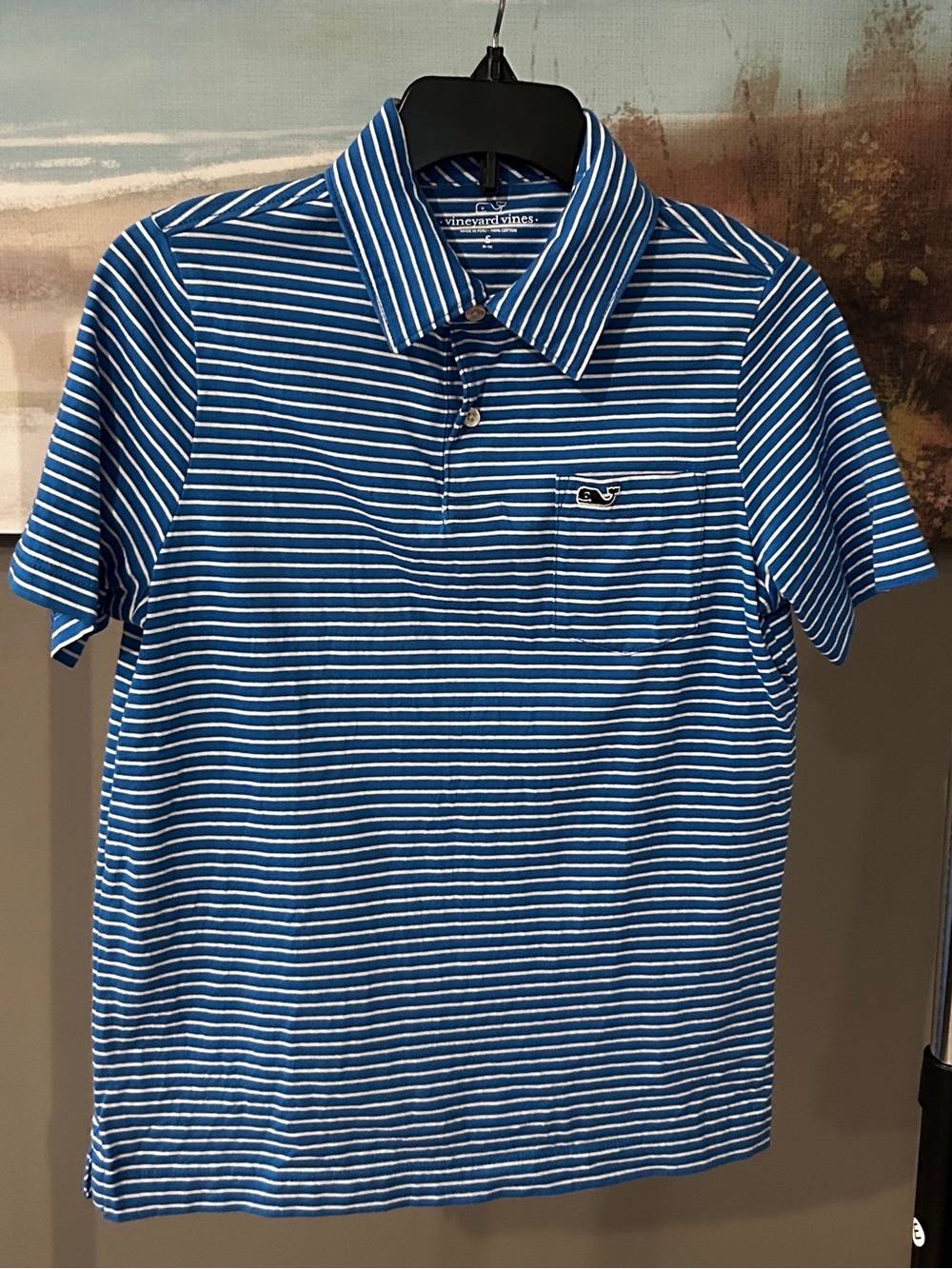 Vineyard Vines Boys' Performance Bradley Stripe Sankaty Polo